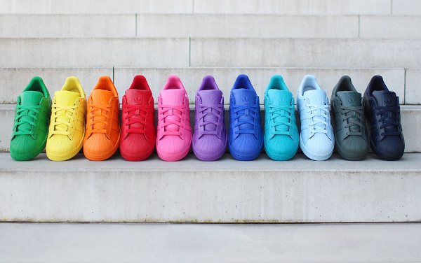 adidas superstar supercolor nere