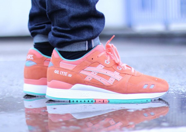 Asics Gel Lyte 3 'Fresh Salmon' (All Weather) aux pieds (1)
