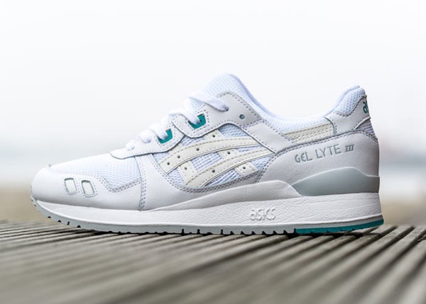 Asics Gel Lyte 3 White White Teal (1)