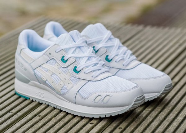 Asics Gel Lyte 3 White White Teal (2)