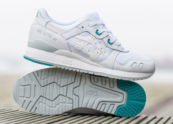 Asics Gel Lyte 3 White White Teal (4)