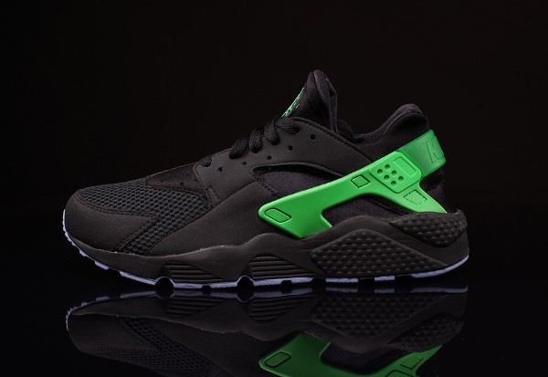 Nike Air Huarache FB Black Poison Green (noir et vert) (5)