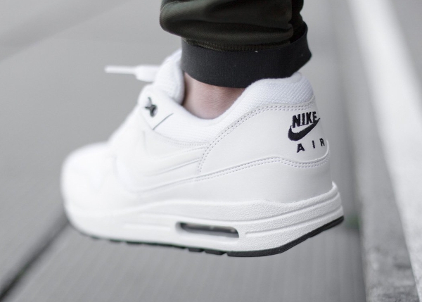 Nike Air Max 1 Essential White & Black (blanc) (3)