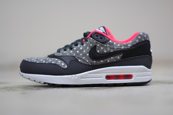 Nike Air Max 1 LTR Polka Dot Black Bright Crimson (petits pois) (2)