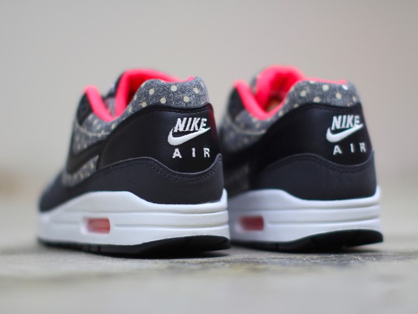 Nike Air Max 1 LTR Polka Dot Black Bright Crimson (petits pois) (4)