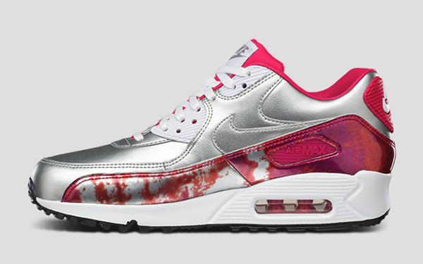 Nike Air Max 90 Metallic Silver Pink 'Air Brush' (rose) (1)