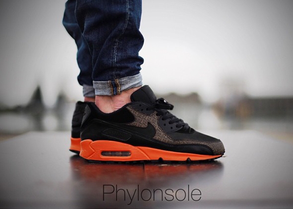 Nike Air Max 90 Powerwall Black Orange - Phylonsole