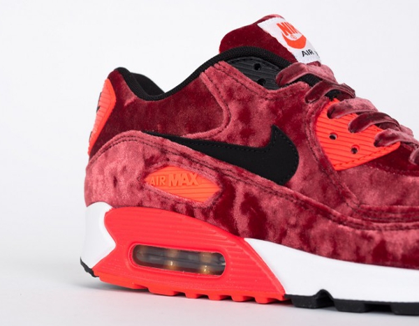 Nike Air Max 90 Red Velvet (bordeaux) Infrared 25eme anniversaire (2)