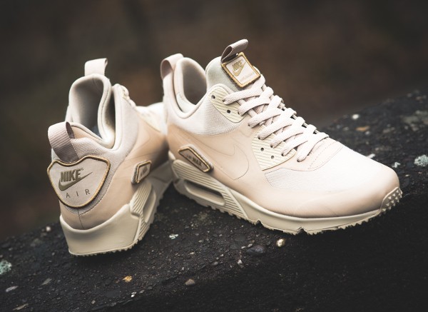 nike air max 90 sneakerboot patch beige