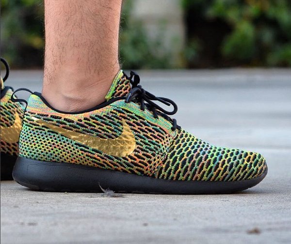 Nike Roshe Flyknit One ID Multicolor Black (1)