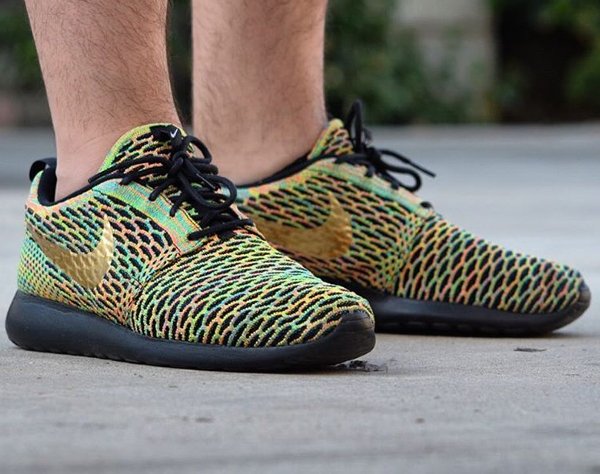 Nike Roshe Flyknit One ID Multicolor Black (2)