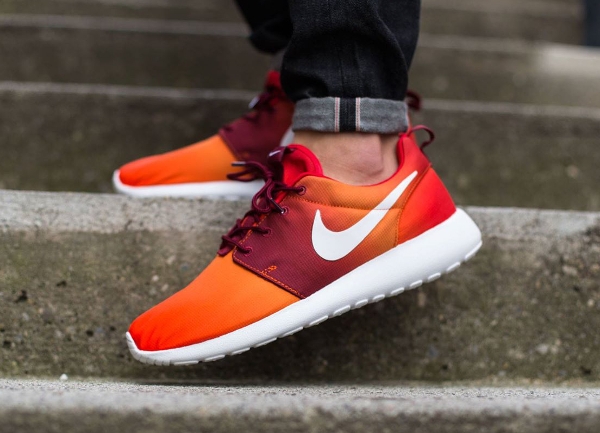 Nike Roshe Run Print dégradé Orange  (2)