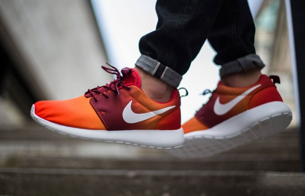 Nike Roshe Run Print dégradé Orange  (3)