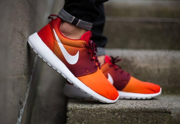 Nike Roshe Run Print dégradé Orange  (4)