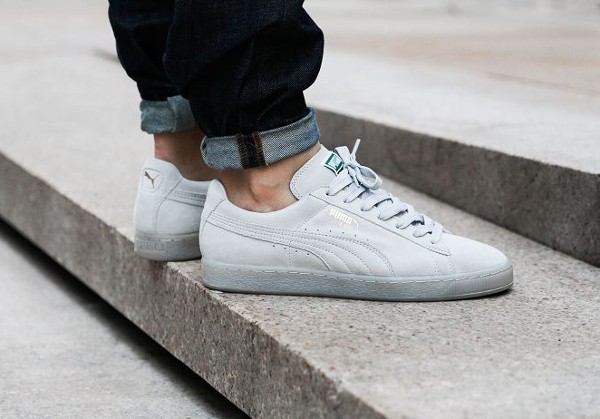 puma suede noir gris