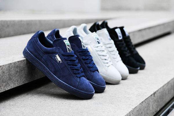 puma suede mono iced bleu marine