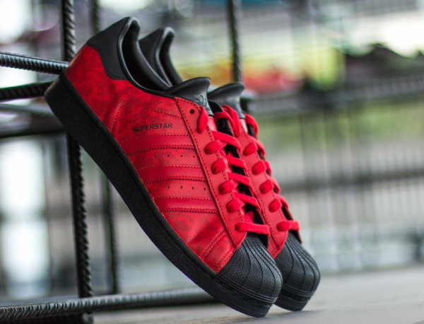 Adidas Superstar Camo 15 Black Red 