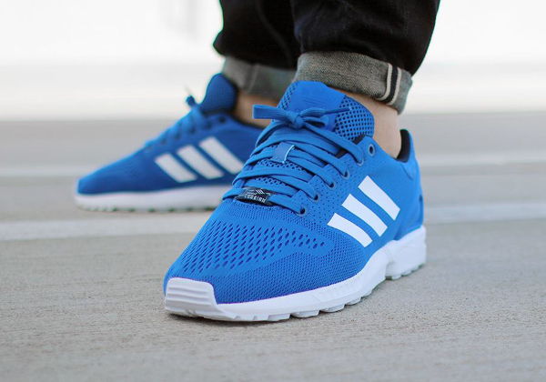adidas flux blue and white