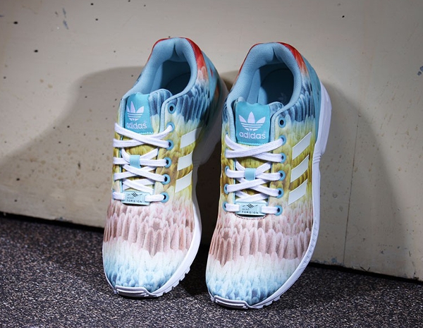 adidas zx flux arc en ciel