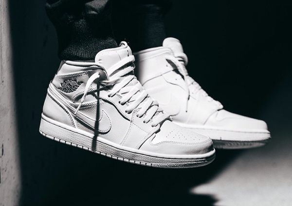 air jordan 1 mid blanc