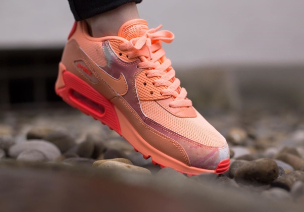 Air Max 90 Print Sunset Glow Hot Lava (airbrush) (1)