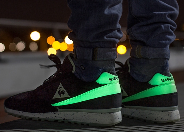 Le Coq Sportif Eclat Glow in the dark 2 aux pieds (3)