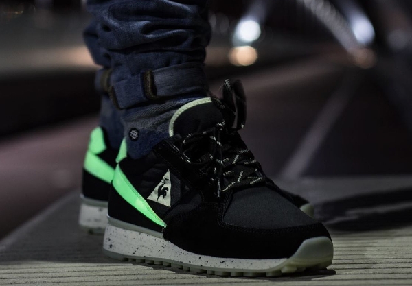 Le Coq Sportif Eclat Glow in the dark 2 aux pieds (6)