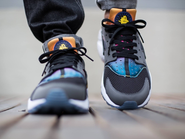 Nike Air Huarache SD Sunset Black Persian Yellow Pink (1)