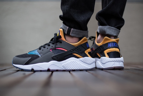 Nike Air Huarache SD Sunset Black Persian Yellow Pink (2)