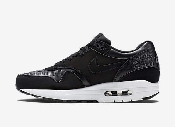 Nike Air Max 1 Woven Black Dark Grey White-2