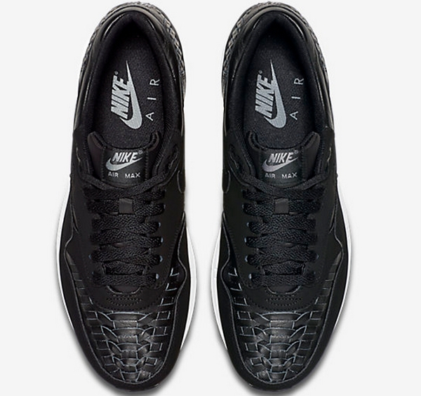 Nike Air Max 1 Woven Black Dark Grey White-3