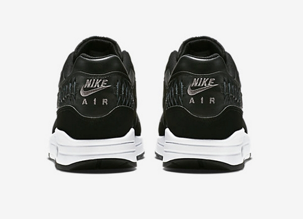 Nike Air Max 1 Woven Black Dark Grey White-5