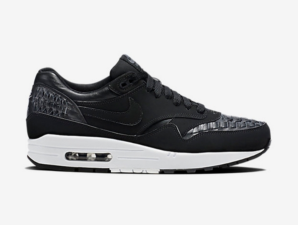 Nike Air Max 1 Woven Black Dark Grey White