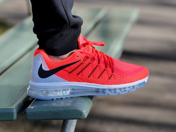 Nike Air Max 2015 Bright Crimson Black-Summit White (2)