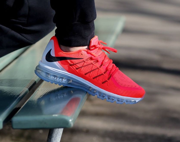 Nike Air Max 2015 Bright Crimson Black-Summit White (3)