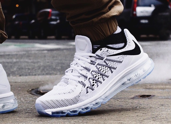 Nike Air Max 2015 White & Black (blanc et noir) (10)