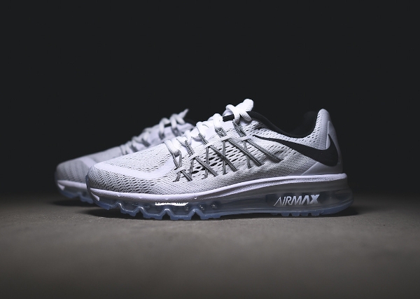 Nike Air Max 2015 White & Black (blanc et noir) (4)