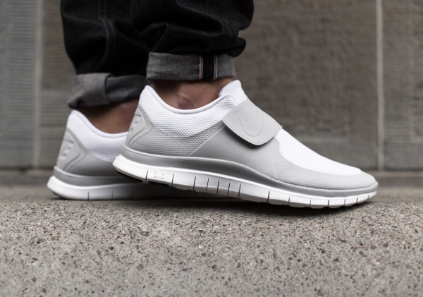 Nike Free Socfly (Sock Racer) Triple White (blanc) (3)