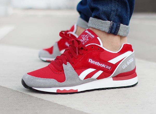 Reebok GL6000 Flash Red Flat Grey  (6)