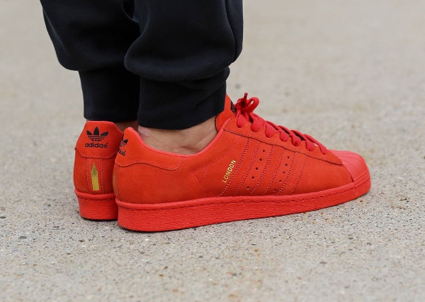 adidas superstar rouge daim