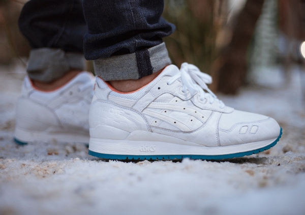 Asics Gel Lyte 3 Lux Gator White aux pieds (1)