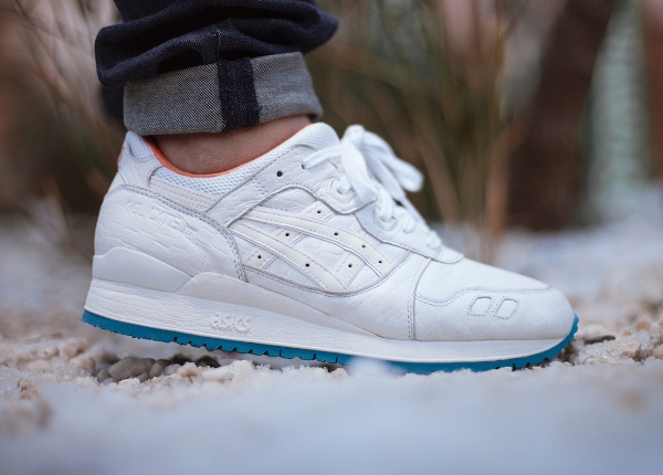 Asics Gel Lyte 3 Lux Gator White aux pieds (2)