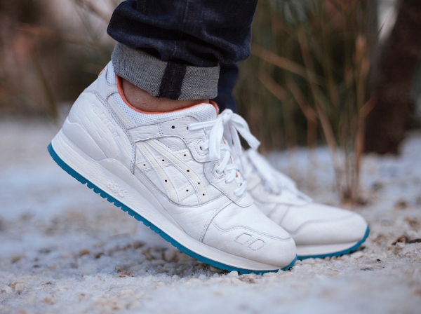 Asics Gel Lyte 3 Lux Gator White aux pieds (3)