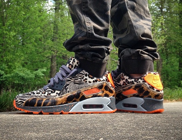 Nike Air Max 90 ID Poney Hair Leopard Jaguard Safari-1