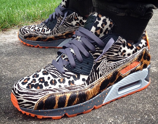 Nike Air Max 90 ID Pony Hair Leopard Jaguard Safari