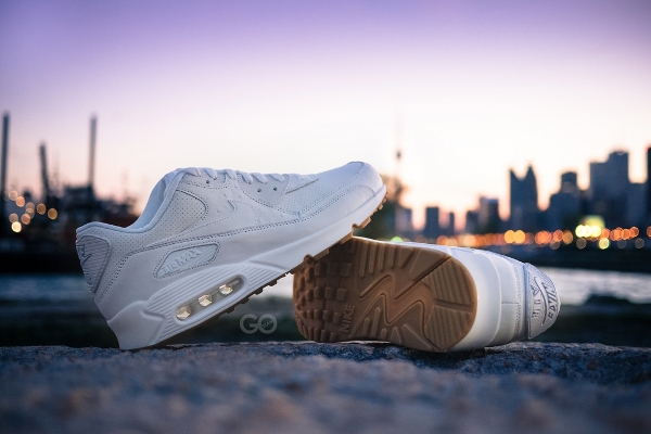 Nike Air Max 90 Premium Leather PA White Gum (2)