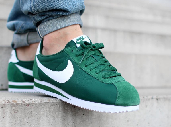 Nike Classic Cortez Nylon Gorge Green White (3)