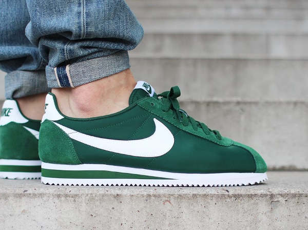 Nike Classic Cortez Nylon Gorge Green White (4)