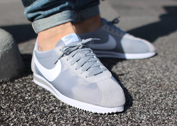 nike cortez nylon wolf grey