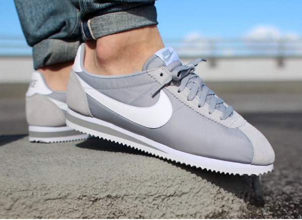 Nike Cortez Nylon Wolf Grey (grise) (1)